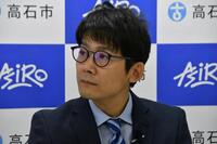 イベントに出席したロザン・菅広文＝大阪府・高石市役所