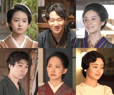 （上段左から）伊藤万理華、前原滉、ｓａｒａ（下段同）岩男海史、谷村美月、藤原さくら