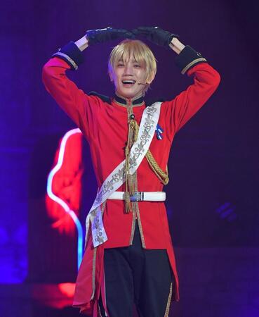 イギリス役を熱演する廣瀬大介（撮影・出月俊成）