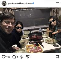 パックンのインスタグラム＠pakkunmakkunpakkunから＝２１年５月、こどもの日にこどもとキャンピングカーで食事