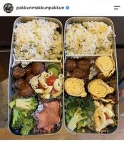 パックンのインスタグラム＠pakkunmakkunpakkunから＝２２年４月、こどもに作ったお弁当