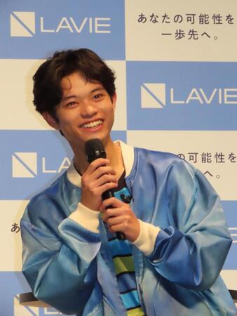 発表会に出席した黒川想矢＝東京・渋谷
