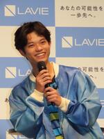 発表会に出席した黒川想矢＝東京・渋谷