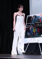 笑顔で登壇した永野芽育（撮影・金田祐二）