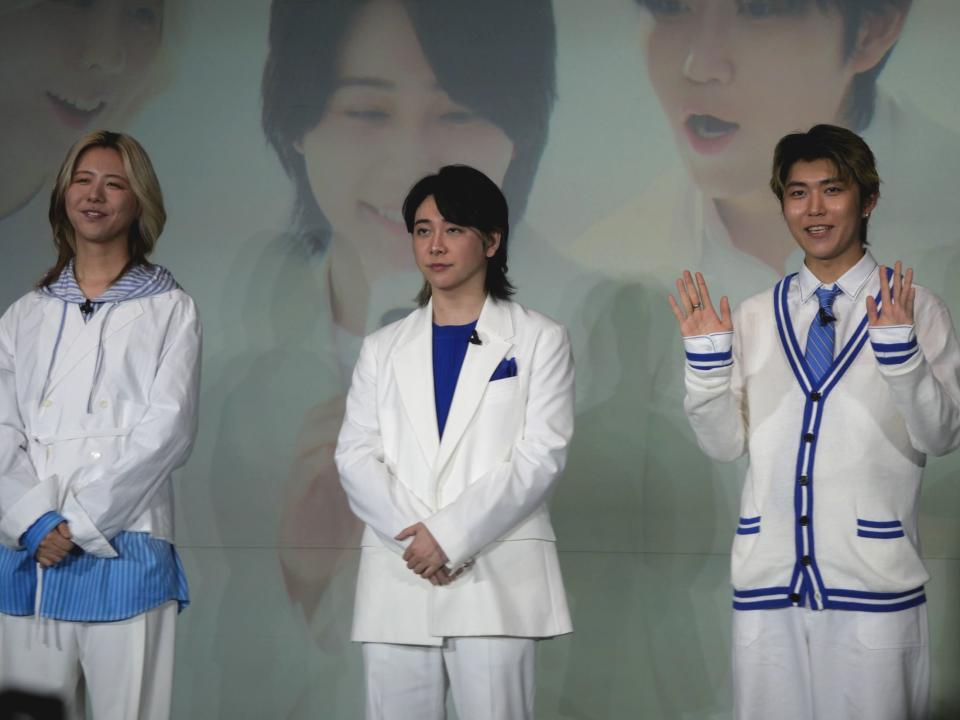イベントに登壇したＭｒｓ．　ＧＲＥＥＮ　ＡＰＰＬＥの（左から）藤澤涼架、大森元貴、若井滉斗