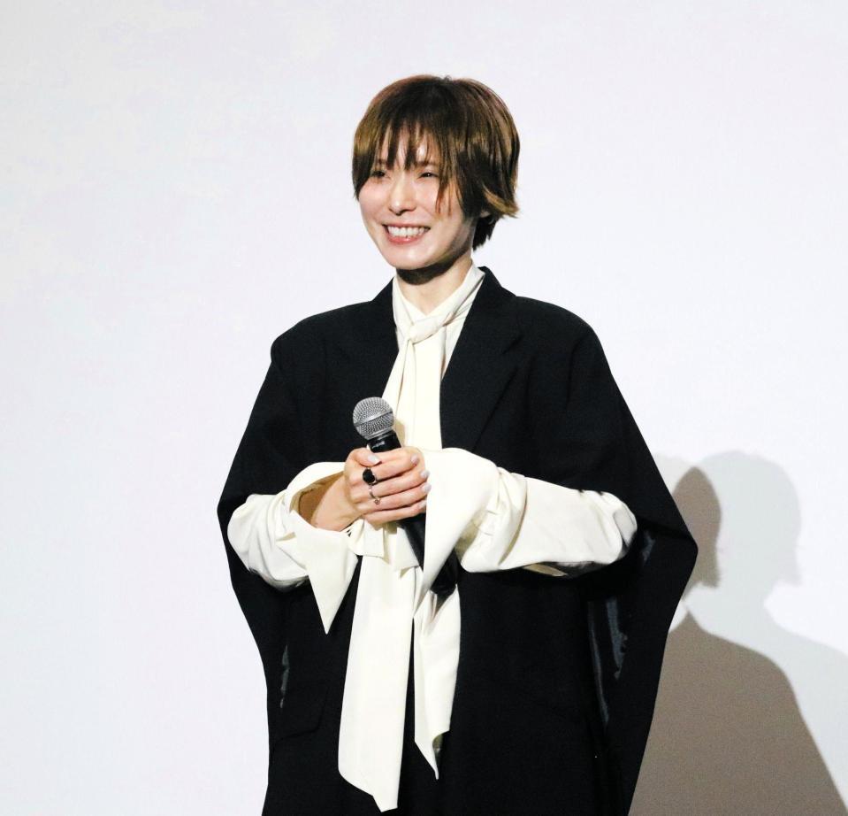 映画「男ともだち」大阪先行上映で舞台あいさつに登壇した松岡茉優