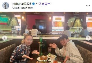 織田信成のインスタグラム（＠ｎｏｂｕｎａｒｉ０３２５）より