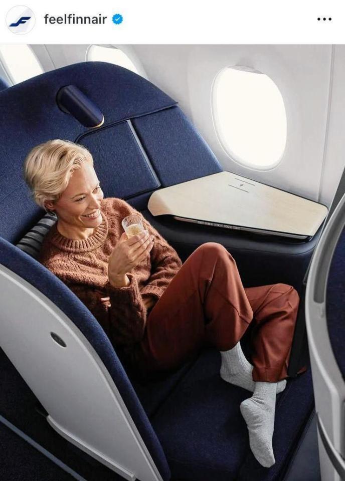 フィンエアーのビジネスクラス。公式インスタグラム＠ｆｅｅｌｆｉｎｎａｉｒより