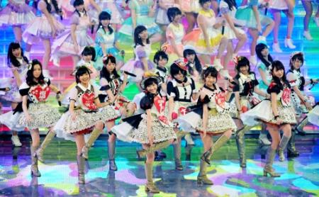 「心のプラカード」を歌ったＡＫＢ４８＝東京・ＮＨＫホール（撮影・会津智海）