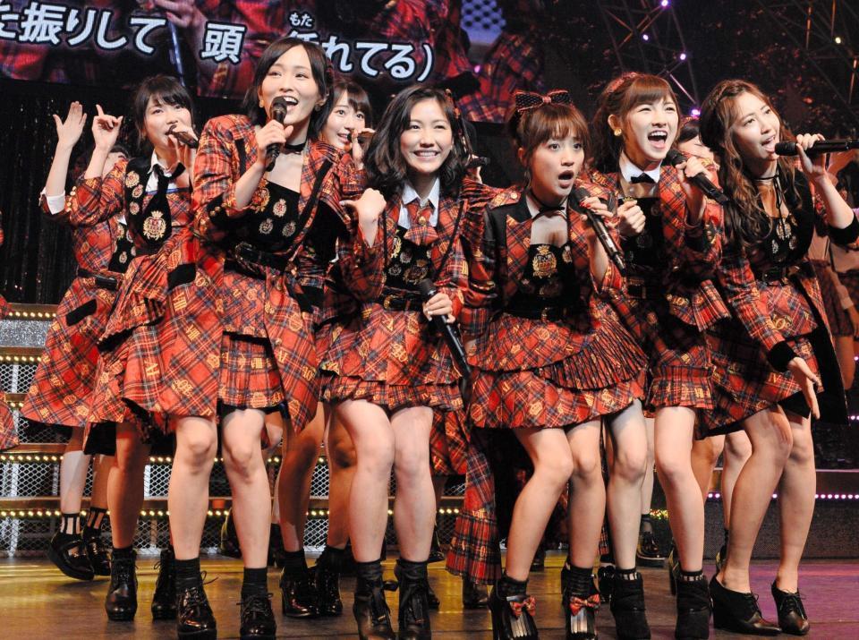 　リクアワ単独公演の最終日でファンを盛り上げるＡＫＢ４８＝東京ドームシティホール