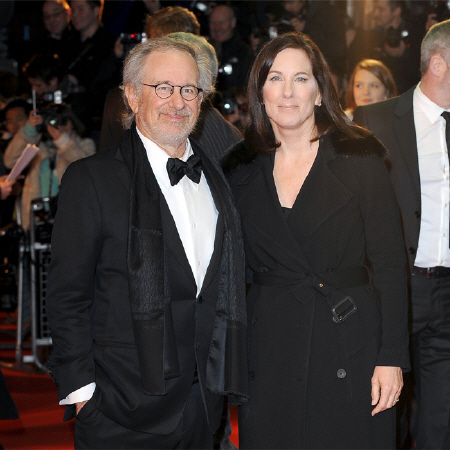 カンヌ国際映画祭の審査員長に就任することが決定したスティーヴン・スピルバーグ（左）、右はキャスリーン・ケネディ