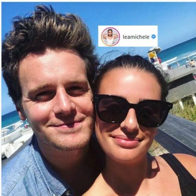 ジョナサン・グロフ（左）、リア・ミシェル (c) instagram