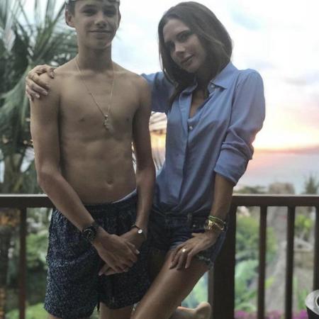 ヴィクトリア・ベッカムと次男のロメオ
