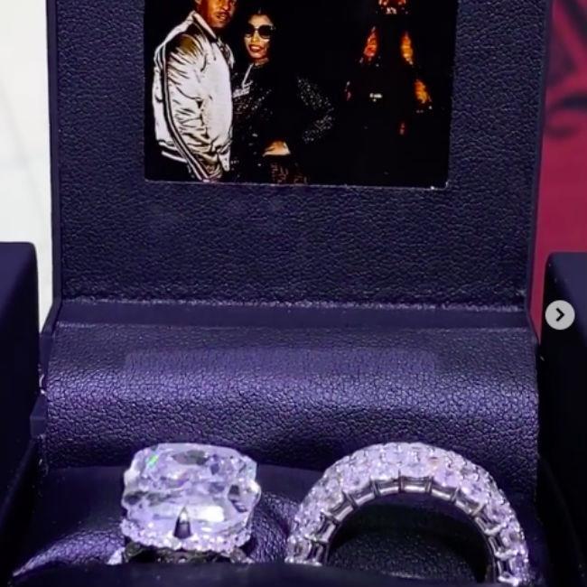 ニッキー・ミナージュ夫妻の結婚指輪（ｃ）インスタグラム