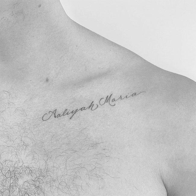 ショーン・メンデスの新しいタトゥー　(C) Instagram