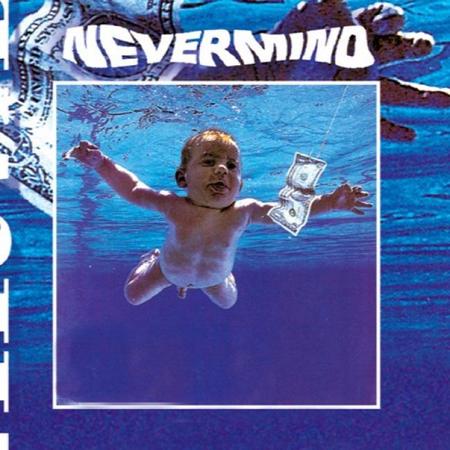 　米ロックバンド・ニルヴァーナの１９９０年のアルバム「ネヴァーマインド」のジャケット
