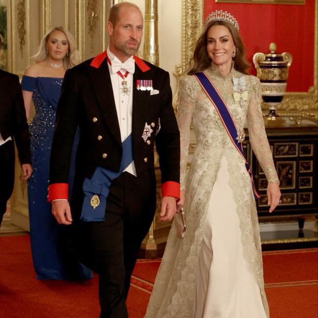 　ウィリアム皇太子と妻キャサリン妃