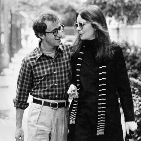 ウディ・アレン（左）とダイアン・キートンさん
