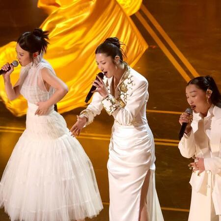 アカデミー賞でパフォーマンスを披露するハントリックス