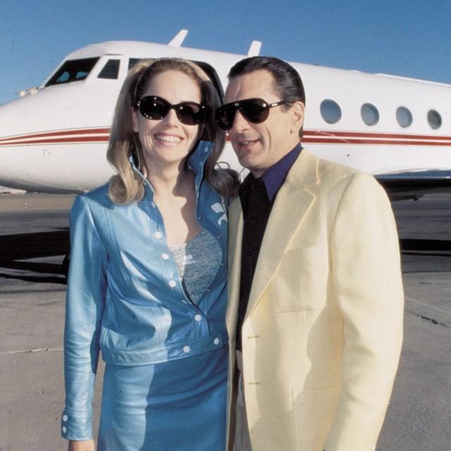 ロバート・デ・ニーロ（右）を絶賛したシャロン・ストーン