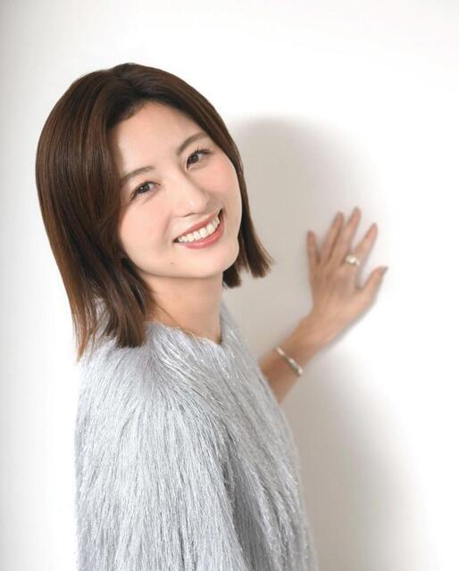 柔らかな笑みを浮かべる宇賀なつみアナウンサー（撮影・堀内翔）