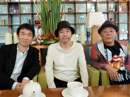 東京フィルメックスでも顔をそろえる（左から）篠崎誠、塚本晋也、廣木隆一の監督トリオ（韓国・釜山）