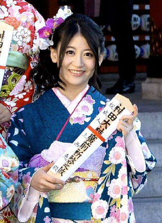 東京・神田明神でのＡＫＢグループ成人式に参加したけいっち