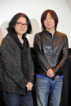 　岩井俊二監督（左）とともにＰＲイベントに出席した、小林武史氏（右）