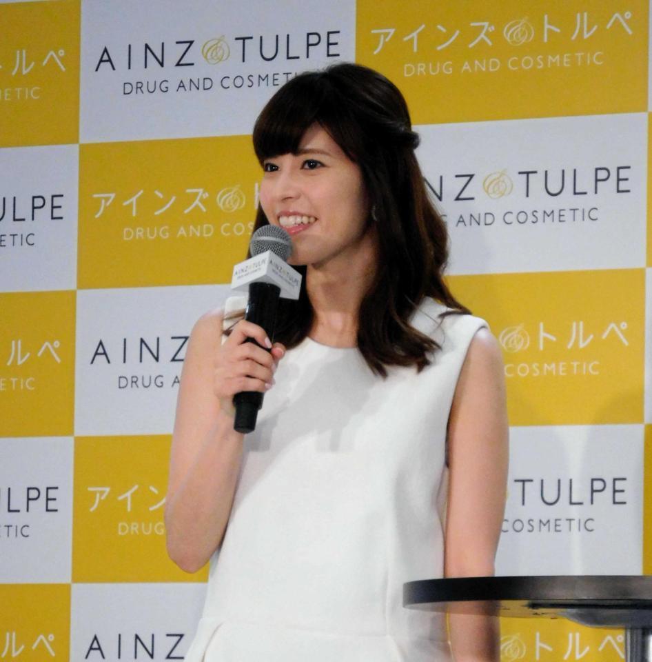 　恋人のバナナマン・日村勇紀とは順調なことをアピールした神田愛花＝東京・新宿