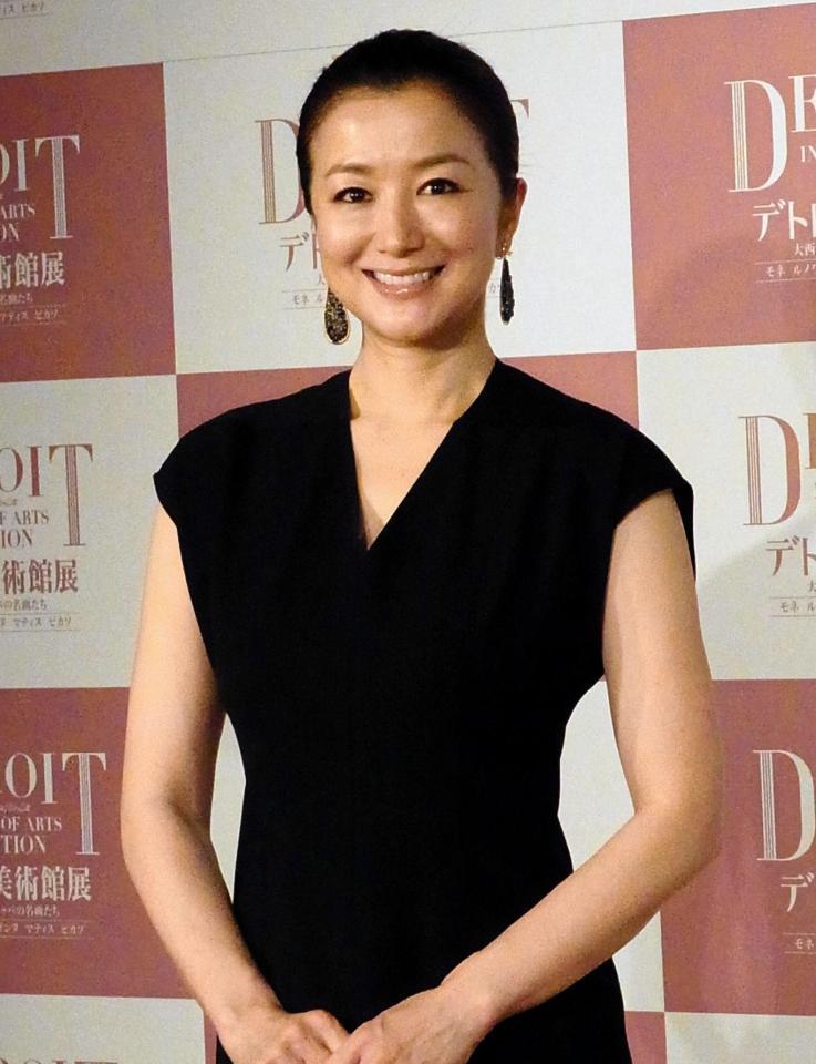 美術愛を熱く語った鈴木京香＝東京・新宿のヒルトン東京