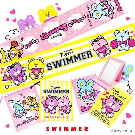 阪神タイガースとSWIMMERのコラボグッズ