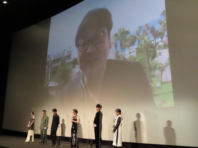 カンヌから生中継でイベントに参加した細田守監督