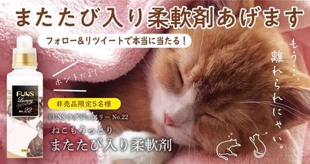 猫様もうっとり？「またたび入り柔軟剤」のキービジュアル