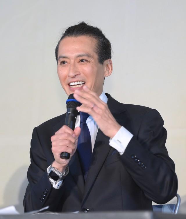 東京都北区長選に向けて抱負を語る大沢樹生