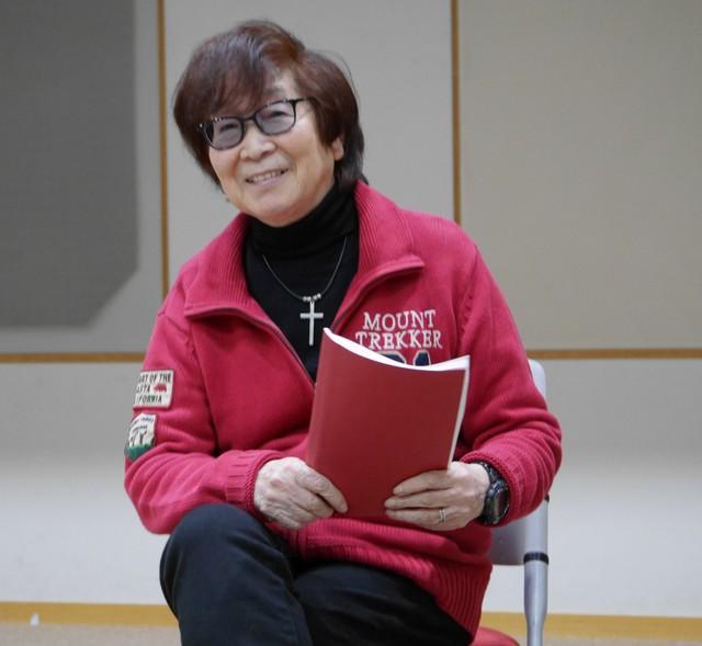 青二塾の塾生への期待を口にする古川登志夫＝都内の文化放送