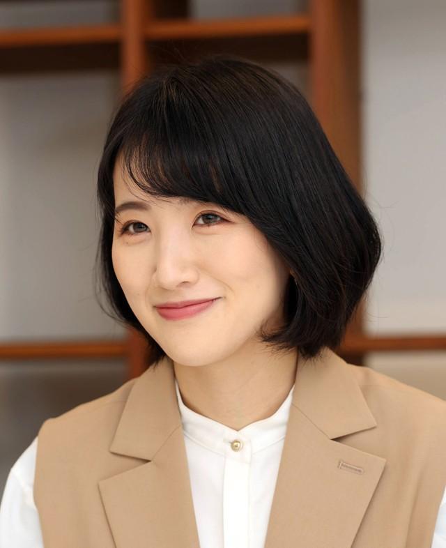 ＡＢＣテレビの東留伽アナウンサー（撮影・山口登）