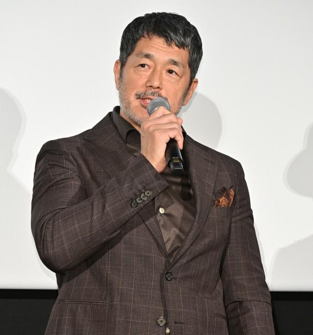 映画「大名倒産」公開初日舞台挨拶に参加した髙田延彦＝都内