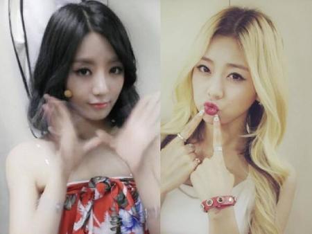 ウンビさん（左）とリセさん（出典：LADIES' CODE SNS）