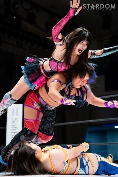 岩谷麻優＆コグマ＆向後桃vs刀羅ナツコ＆吏南＆フキゲンです★　スターダム２３年９・９後楽園大会より ©STARDOM