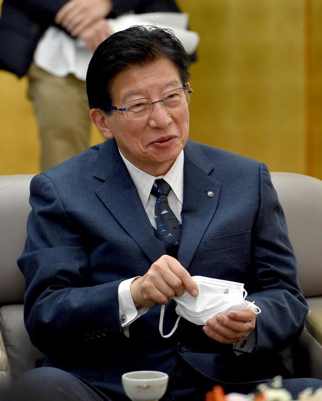 静岡県の川勝平太知事＝２０２１年撮影