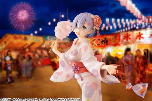 細やかなシワまで再現！「リゼロ」レムの浴衣姿がフィギュアに 表情や