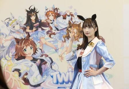 ウマ娘・ドゥラメンテ役の秋奈（撮影・石湯恒介）