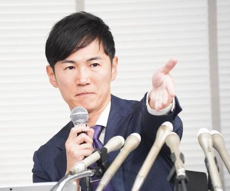 新党立ち上げの会見を行った石丸伸二氏