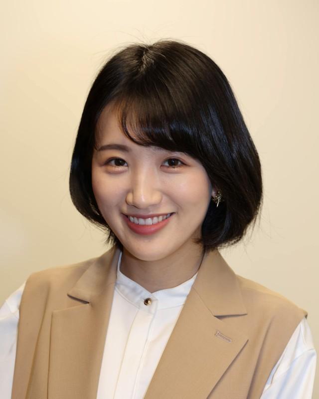 ＡＢＣテレビの東留伽アナウンサー（撮影・山口登）