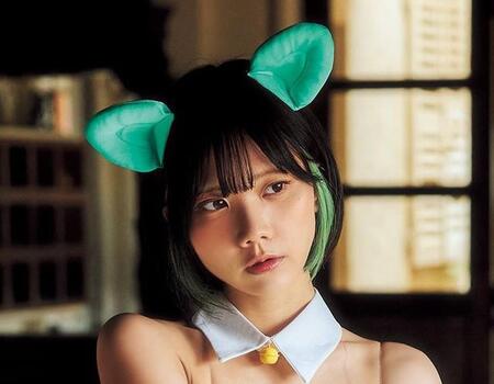 かれしちゃん「週刊ＳＰＡ！」（扶桑社）５月20日号より＝撮影：高橋慶佑 ヘアメイク：田森春菜 スタイリング：角藤智美