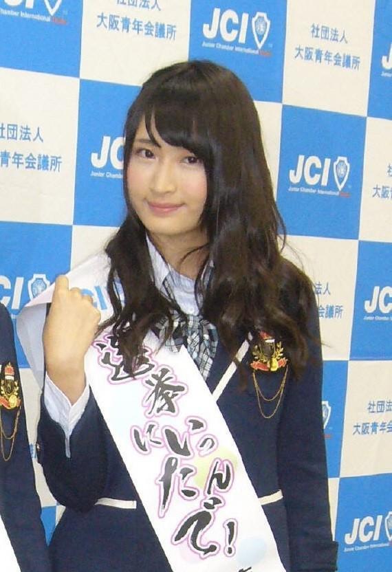 NMB48時代の村上文香＝2013年7月撮影