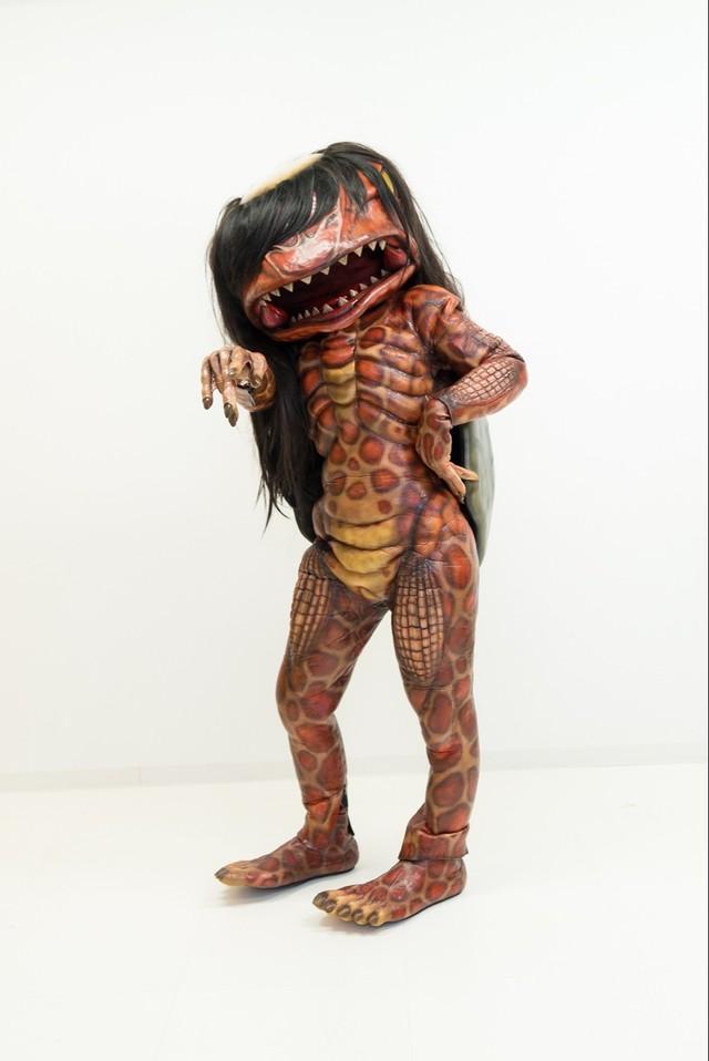 カッパのガジロウ。川で子どもたちの“尻子玉”を抜くという伝承がある（兵庫・福崎町提供）