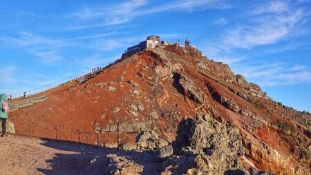 富士山剣ヶ峰の様子