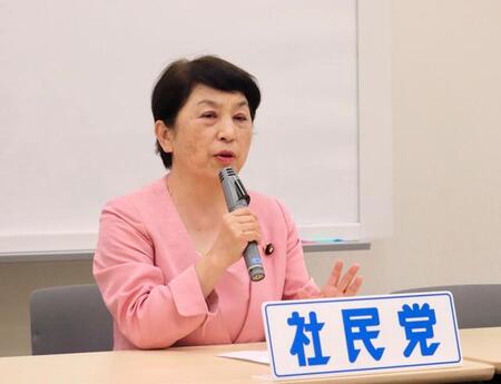 社民党の福島瑞穂党首