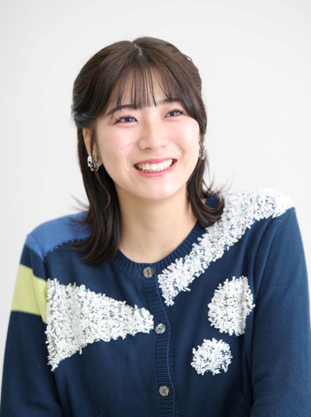 田中友梨奈アナウンサー（撮影・坂部 計介）